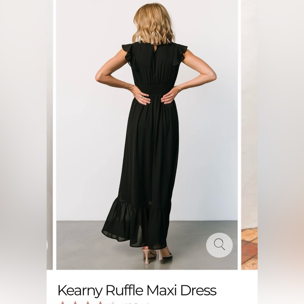 NWT Baltic Born Kearney Ruffle Maxi dress M - Picture 5 of 7